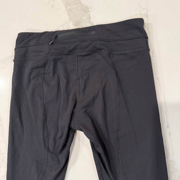 Lululemon Cropped Leggings Black Mid Rise Women’s Size 6 Zip Pockets Workout - Picture 8 of 8